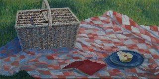 Picnic On a 4-Square Block Quilt